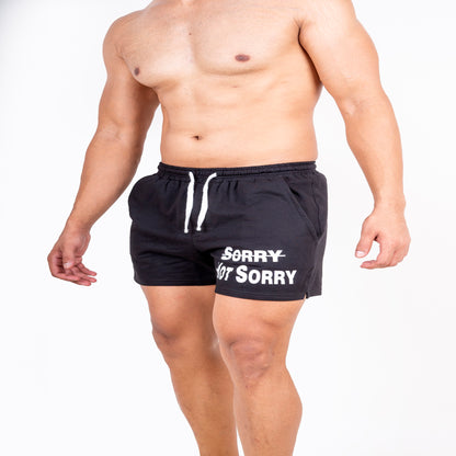 Sorry Not Sorry Gym Shorts – Bold, Comfy, Unstoppable
